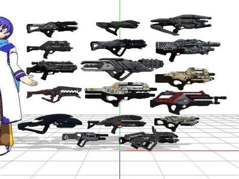 Mass Effect 3 Assault Rifles Dl By Sky Commander On Deviantart