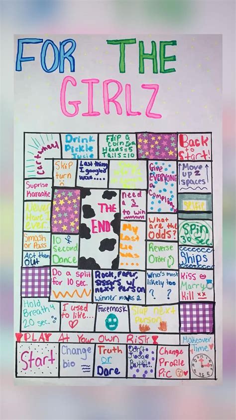 Homemade Board Game In Sleepover Party Games Sleepover Games