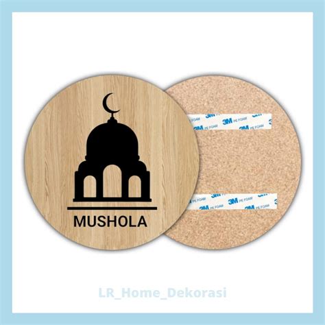 Jual Sign Mushola Papan Tanda Mushola Diameter Cm Dekorasi