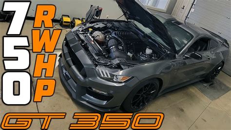 2019 GT350 WHIPPLE SUPERCHARGER GT350 Mustang Dyno Test With Cooling