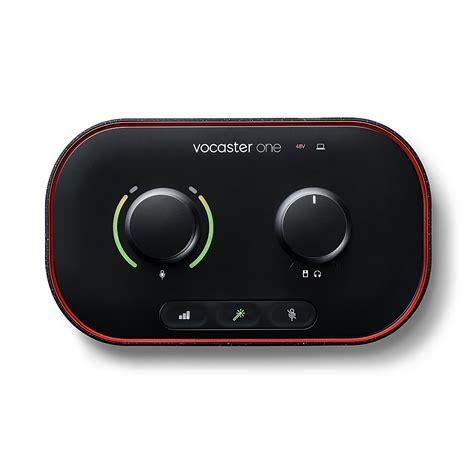 Focusrite Vocaster One Usb Audio Interface For Solo Podcasts Record