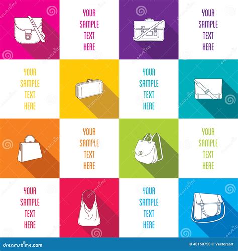 Fashion Bag Infographics Design Stock Vector Illustration Of Modern