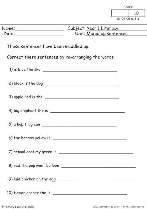 Copying Sentences Worksheets Writing Sentences Writing Sentences Worksheets Sentence