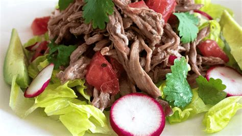 Salpicón Shredded Beef Salad Chile Crunch