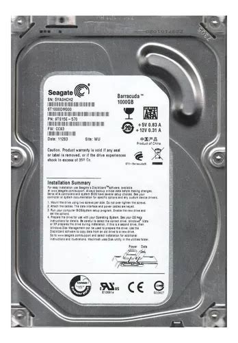 Disco Duro Interno Seagate Barracuda St1000dm000 1tb Mercadolibre