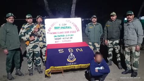 Bsf South Bengal Frontier Foils Major Gold Smuggling Bid Arrests