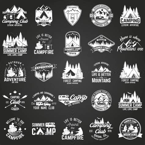 Summer Camp Vector Illustration Concept For Shirt Or Logo Print