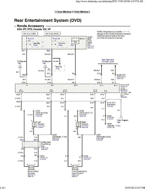 Honda Odyssey Wiring Diagram For Radio