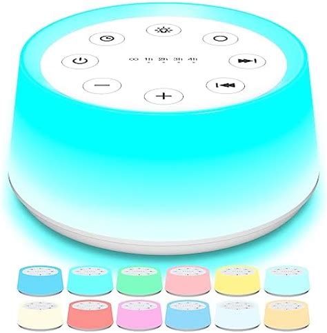 Amazon Brown Noise Sound Machine With 30 Soothing Sounds 12 Colors