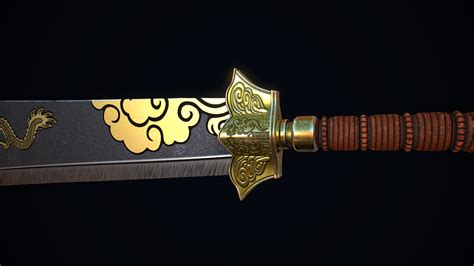 Two Handed Dao Sword Cgtrader