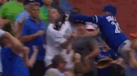 Watch Josh Donaldson Make An Insane Diving Catch Into The Stands