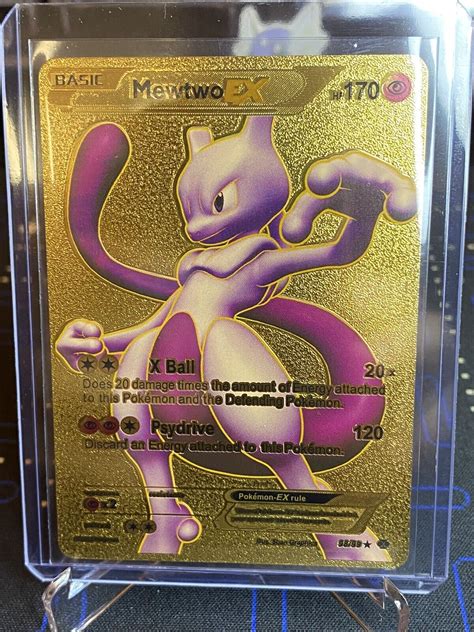 Mavin Pokemon Mewtwo Ex Gold Foil Card