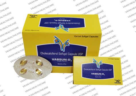 VKAN HEALTHCARE Cholecalciferol 60000 I U Softgel Capsules Treatment