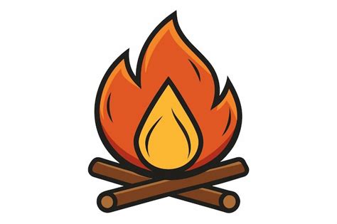 Premium Vector Campfire Symbol Illustration Vector