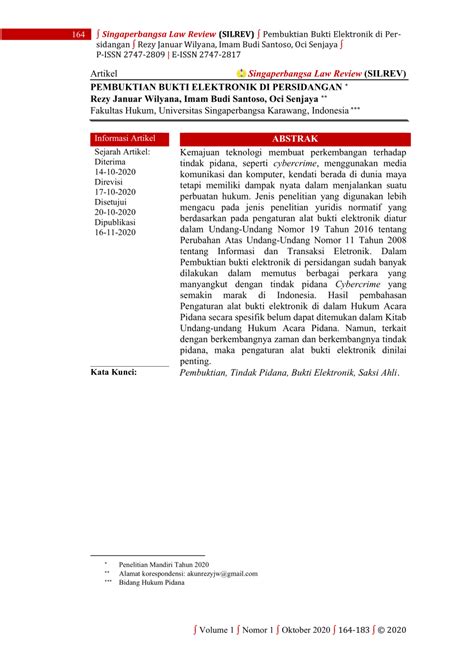 PDF HAMBATAN DALAM PEMBUKTIAN BUKTI ELEKTRONIK DI PERSIDANGAN