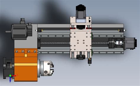 数控车床主轴结构 SOLIDWORKS 2020 模型图纸下载 懒石网