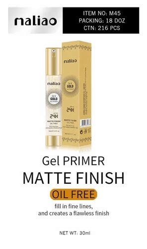 Maliao 24k Gold Gel Primer M45 24 Hours Matte Finish Packaging Type Tube At Rs 250piece In Unnao