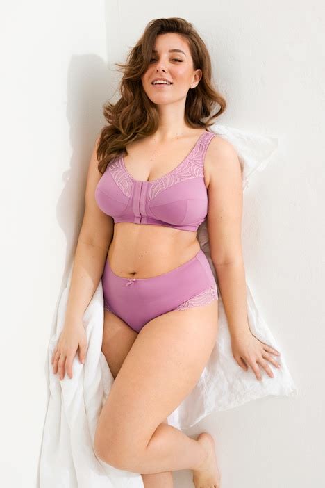 Pastel Front Closure Wirefree Kelly Fit Support Bra Dusty Rose Ulla