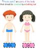 Public And Private Body Parts Cards Personal Safety By Cutie Autie