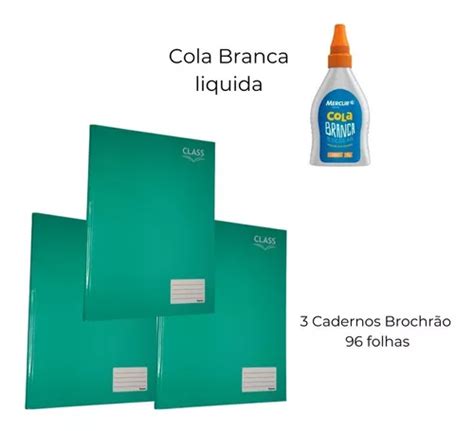 Kit Material Escolar Barato Caderno Brochur O Volta As Aulas R Em