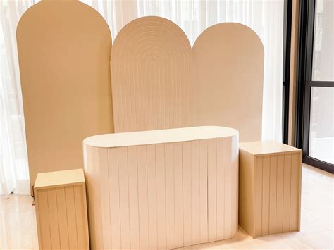 Locação Kit Mobiliário Nude e Branco Elo Produtos Especiais