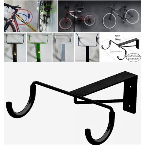 Jual Gantungan Sepeda Dinding Hanger Bike Tempat Penimpanan Sepeda