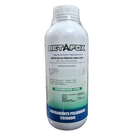 BETAFOX E C X 1 LT Insecticida Beta Cipermetrina Butoxido Piperonilo