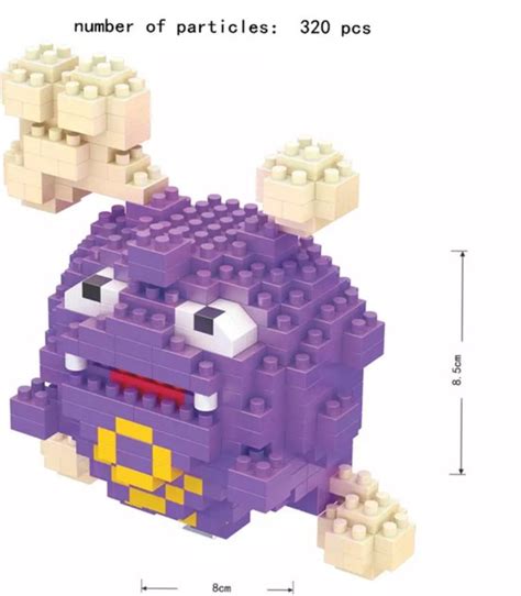 Pokemon Lego Koffing Microbrick Lego Blokken Pokemon Speelgoed