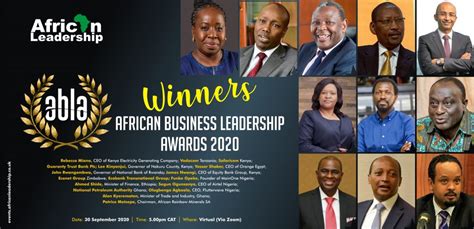 Breaking African Leadership Magazine Unveils Winners For The African