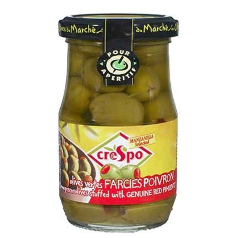 Olives Vertes Farcies Aux Poivrons Crespo 21 Cl La Belle Vie