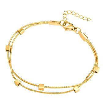 18K Gold Plated Stainless Steel Bracelet Intensity SKU 87761 0