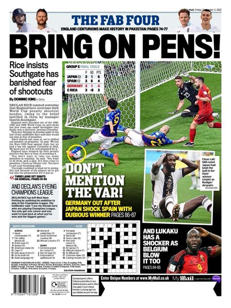 Mundial Qatarlas Portadas Del D A Los Titulares De La Derrota De