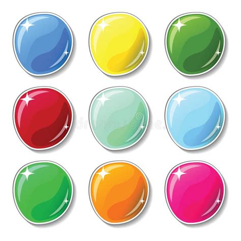 Shiny Colorful Web Buttons Stock Vector Illustration Of Style 12918040