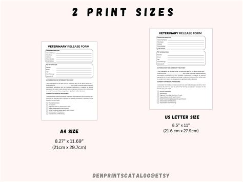 Veterinary Release Form Printable Veterinary Medical Records Release