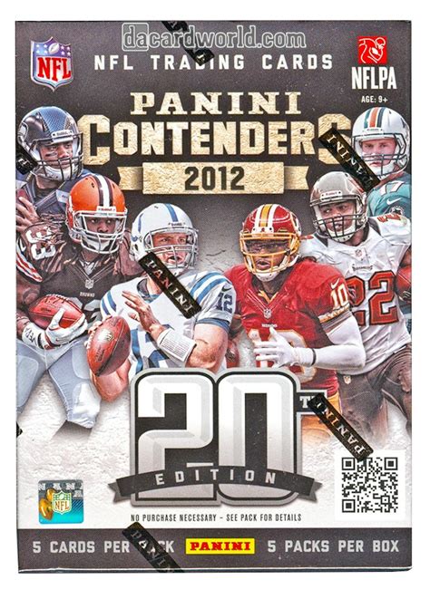 2012 Panini Contenders Football 5 Pack Blaster Box 1 Auto Per Box