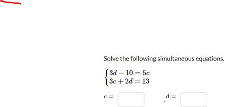 Solve The Following Simultaneous Equations L StudyX