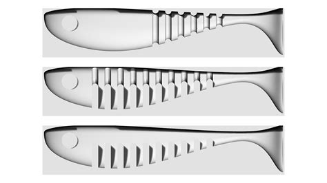 Archivo Stl Molde Para Se Uelos De Pesca Soft Bait Dise O De