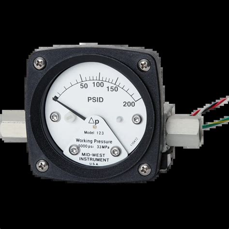 Mid West Instrument Model Differential Pressure Gauge