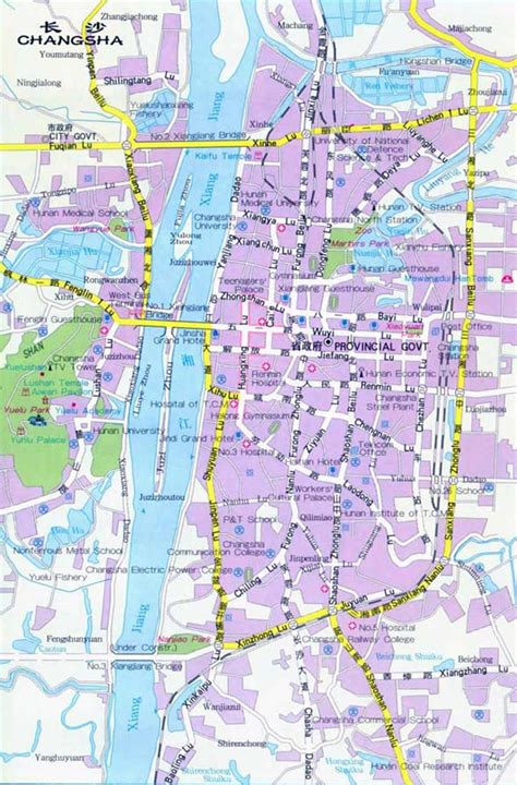 Changsha Tourist Map - Changsha • mappery