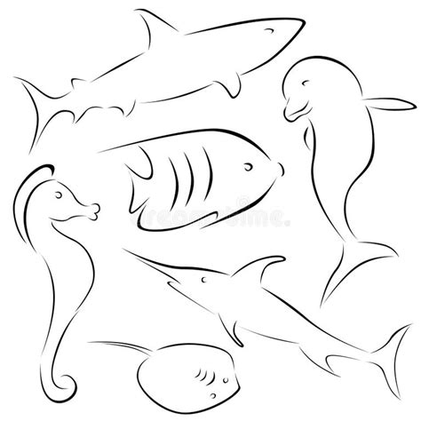 Bone Fish Line Art Stock Illustrations 2026 Bone Fish Line Art Stock