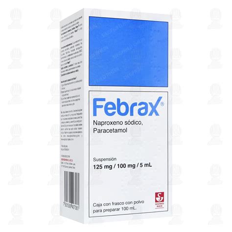 Febrax 25mg 20mg ml Suspensión 100 ml