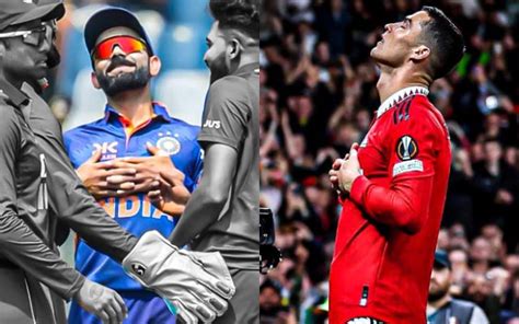 IND Vs AUS Virat Kohli Celebrates Mohammad Sirajs Wicket In Cristiano