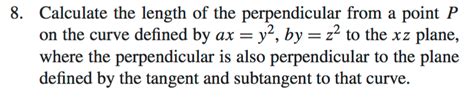 Calculate the length of the perpendicular from a | Chegg.com