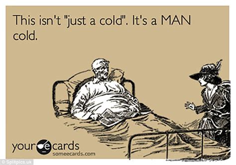 Man Flu Or As It S Known In Women A Cold Daily Mail Online