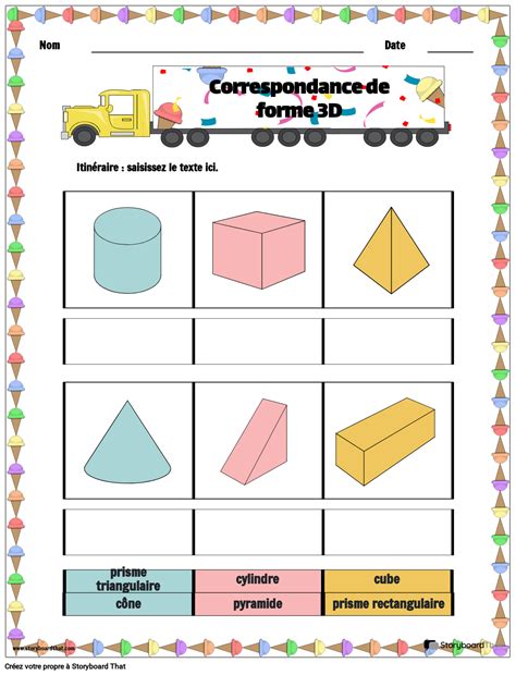 Feuilles De Travail Sur Les Formes 3d Gratuites Et Imprimables