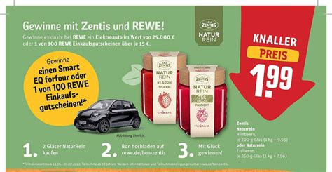 Zentis Naturrein Oder Naturrein Angebot Bei REWE 1Prospekte De