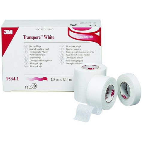 M Transpore White Medical Tape X Yd Cpc Healthcare