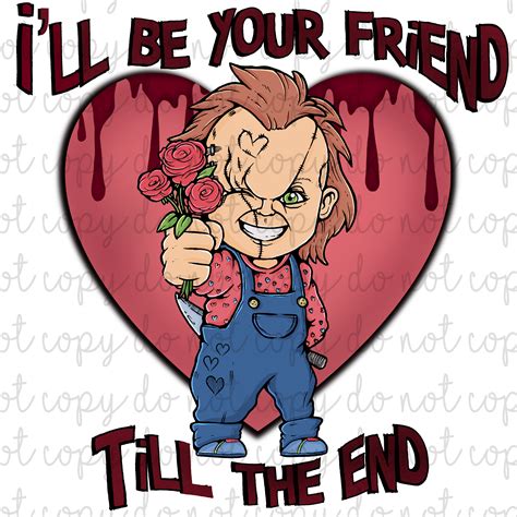 Be Mine Horror Chucky Valentines Png Retro Classic Horror Love Anti Valentines Sublimation