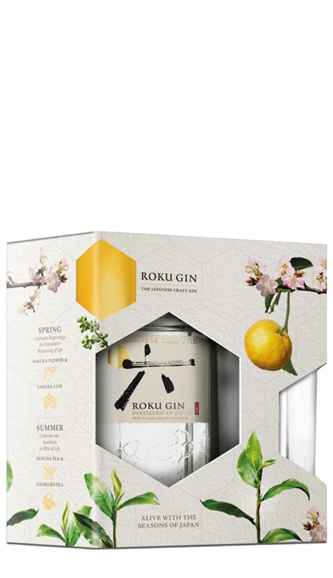 ROKU JAPANESE CRAFT GIN ar glāzi Amber Distribution Latvija