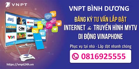 Gói Cước Lắp Mạng Internet VNPT Bình Dương VNPT